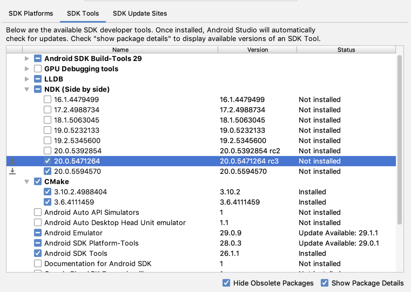 Install and configure the NDK and CMake  Android Studio  Android